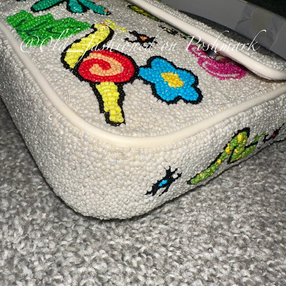 Price Firm - STAUD Tommy Beaded Shoulder Bag - Bug Out - Picture 11 of 16